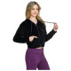 Target Γυναικεία ζακέτα Hooded Velour Crop Jacket